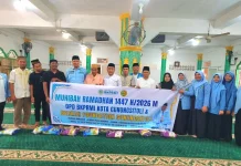 BKM Al Muttaqin Terima Kunjungan DPD BKPRMI & Berkah Foundation Gunungsitoli