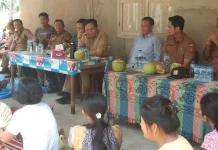 Bupati Eliyunus Tinjau Lahan Sawah di Desa Sitolubanua Lahomi