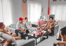 Askot PSSI Gunungsitoli Paparkan Rencana Kerja di Dinas Parekrafbudpora