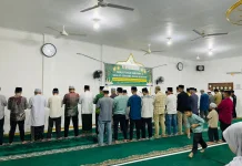 Pelaksananaan Sholat Khusuf oleh PDM Gunungsitoli