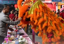 Kapolres Nias Hadiri Malam Kebersamaan Cap Go Meh 2577 Kongzili