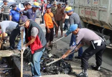 Polres Nias dan Pemko Gunungsitoli Gelar Aksi Korve Massal