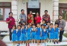 Pemkab Nisut Dampingi Ketua Lembaga Perlindungan Anak Kunjungi SMP 4 Sitoluori