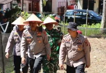 Polres Nias Gelar Penanaman Jagung Serentak di Desa Dahana Tabaloho