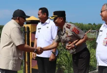 Kapolres Nias Sambut Kedatangan Wamen Ketenagakerjaan