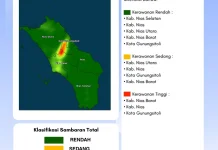 Periode 6-12 Maret BMKG Gunungsitoli Catat 10 Gempabumi