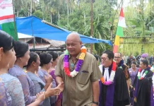 Peletakan Batu Pertama Pembangunan Gereja BNKP Kasih