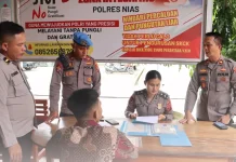 Wakapolres Nias Tinjau Pendaftaran dan Verifikasi Casis Polri
