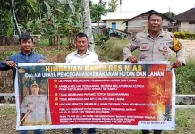 Personel Polsek Bawalato Imbau Warga Cegah Karhutla