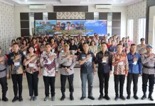 Polres Nias Laksanakan Pakta Integritas dan Sumpah Penerimaan Anggota Polri