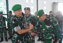 Dandim 0213/Nias Pimpin Upacara Kenaikan Pangkat dan Penugasan Jabatan Baru