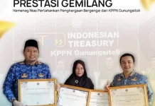 Kemenag Nias Raih Penghargaan dari KPPN Gunungsitoli