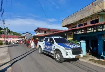 Satlantas Polres Nias Kawal Jalan Salib Paskah, Lalin Gunungsitoli Tetap Lancar