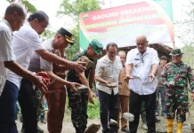 Kapolres Nias Hadiri Grounbreaking Pembangunan Jembatan Garuda