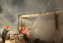 Kebakaran Hanguskan Belasan Ruko di Kelurahan Pasar Gunungsitoli