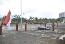 Sekda Nias Utara Pimpin Upacara, Berikut Poin Penting yang Disampaikan