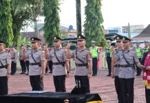Dua Jabatan Kasat, Kapolsek serta Kabag Diserahterimakan