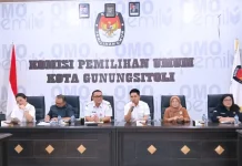 Kadis PMDK Audiensi ke KPU Kota Gunungsitoli Sebagai Persiapan Pilkades