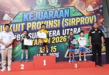 Ryoji Sarumaha Raih Perunggu di Sirprov PBSI Sumut