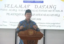 Hadiri Halal Bihalal, Wabup Nias Utara Ingatkan ASN Semangat Kerja dan Disiplin
