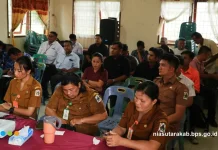 Sosialisasi DTSEN dan Sensus Ekonomi 2026 di Kecamatan Lotu