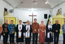 BNKP La’owi Resmi Lantik Pendeta Baru, Perkuat Pelayanan Jemaat