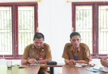 Diskominfo Nias Utara Gelar Rapat Staf, Fokus Disiplin dan Capaian Target Kerja