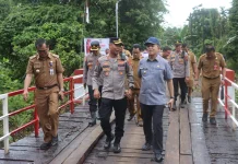 Jembatan Bodewu Catat Sejarah Baru di Desa Hilimbosi