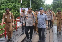 Pemkab Nias Utara dan Polres Nias Resmikan Revitalisasi Jembatan Bodewu di Sitolu