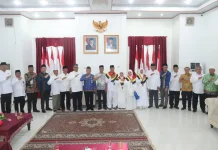 Ketua DPD BKPRMI Kota Gunungsitoli Hadir pada Pelepasan Jemaah Haji