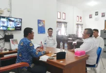Kadis Kominfo Nias Utara Terima Kunjungan BPKP Sumut, Bahas Evaluasi DTSEN 2026