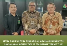 Ketua PA Gunungsitoli Laksanakan Kegiatan Konsultasi ke PTA Medan