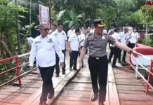 Peresmian Revitalisasi Jembatan MUA di Kecamatan Hiliduho
