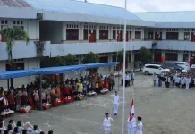 Upacara Bendera dan Lomba Warnai Peringatan Hardiknas di UNIAS