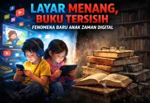 Layar Menang, Buku Tersisih - Fenomena Baru Anak Zaman Digital