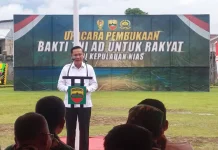 Bupati Nias Barat Sambut Baik Program Karya Bakti TNI