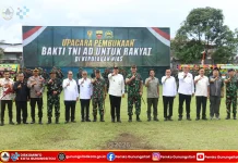 Karya Bakti TNI AD di Gunungsitoli Resmi Dibuka Gubernur Sumut