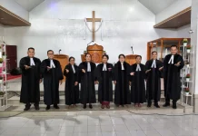 BPH Gereja ONKP Pimpin Sertijab Pendeta Resort Gunungsitoli