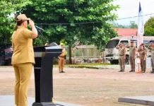 Upacara Bendera, Sekda: Etos Kerja Wajib Dimiliki ASN