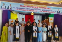 Pdt Mewarna Mendröfa Resmi Layani BNKP Jemaat Efrata