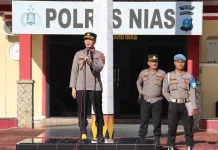 Wakapolres Nias Minta Personil Utamakan Pelayanan kepada Masyarakat