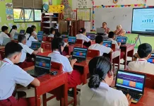 Perdana di Tahun 2026, SDN 075045 Somi Gido Gelar Ujian Online