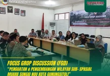Bapperida Gelar FGD Pengembangan Kawasan Sepanjang Bantaran Muara Sungai Nou