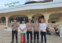 Kapolsek Alo’oa Pimpin Pengamanan Sholat Idul Adha di Gunungsitoli Utara
