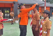 Gudep SMA Negeri 1 Gido Gelar Perkemahan 3 Hari di Kantor Basarnas Nias