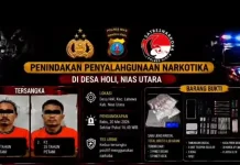 Satres Narkoba Polres Nias Amankan Dua Pengedar Sabu di Nias Utara