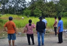 Pengukuran Lahan Hibah untuk Menara Air PDAM di Nias Barat