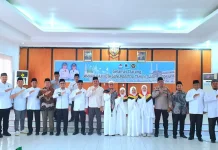 DPD BKPRMI Kota Gunungsitoli Hadiri Penjemputan Jamaah Haji Tahun 2026