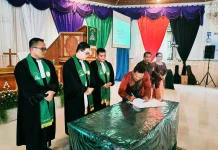 Pdt. Fenieli Gulö Resmi Layani BNKP Jemaat Onolimbu