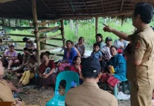 Kadis DKPP Nias Barat Gelar Sosialisasi pada Kelompok Tani di Desa Togide'u